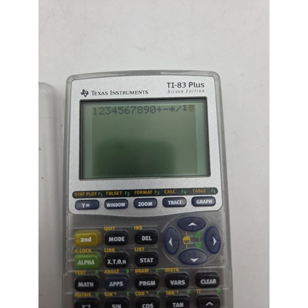 Texas Instruments TI-83 Plus Silver Edition Clear Graphing Calculator with Cover